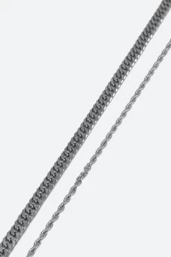 A1 Double Chain - Silver -clothing A1 Double Chain Silver 3 e321ea49 154f 4d36 92bb 0eac6f6014da
