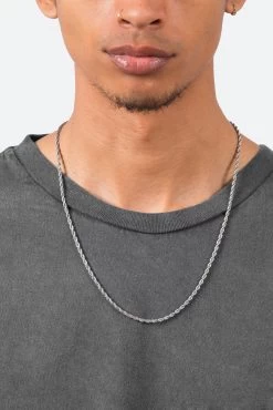 A3 Long Rope Chain - Silver -clothing A3 Long Rope Chain Silver 4 a73932b0 21e4 4076 b353 72d1c5727384