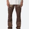 B243 Flare Denim - Chocolate -clothing B243 Flare Denim Chocolate