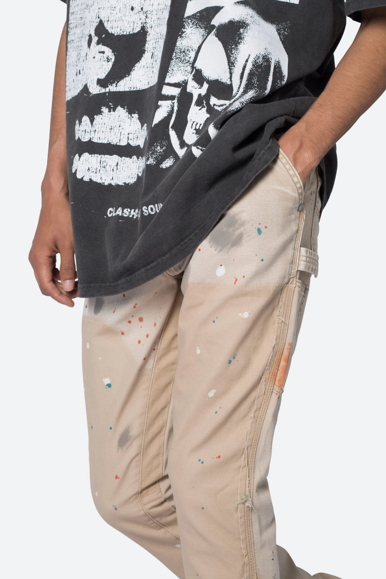 B243 Flare Denim - Khaki 10 B243 Flare Denim - Khaki - Image 8