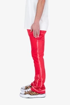 B404 Flare Denim - Red -clothing B404 Flare Denim Red 5 89ab551f 6c84 4362 b4e3 d67faf1b89e2
