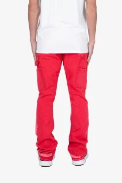 B404 Flare Denim - Red -clothing B404 Flare Denim Red 6
