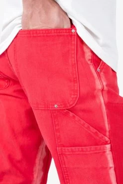 B404 Flare Denim - Red -clothing B404 Flare Denim Red 7