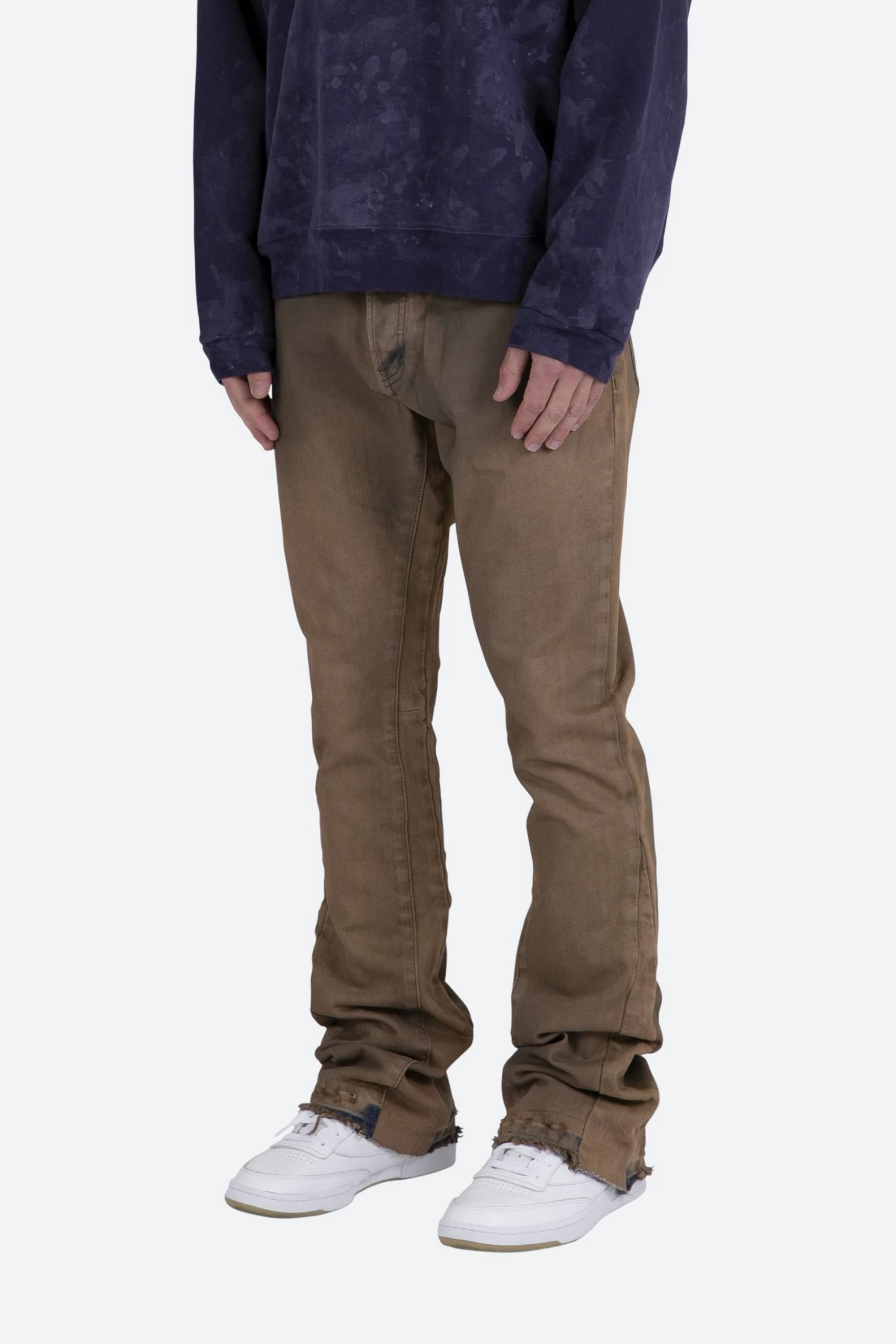 B416 Flare Denim - Tan 6 B416 Flare Denim - Tan - Image 4