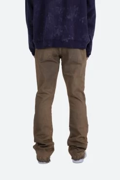 B416 Flare Denim - Tan 16 B416 Flare Denim - Tan -clothing B416 Flare Denim Tan 6