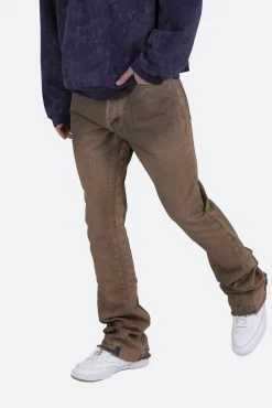 B416 Flare Denim - Tan 17 B416 Flare Denim - Tan -clothing B416 Flare Denim Tan 7