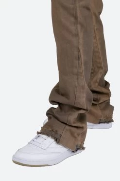 B416 Flare Denim - Tan 19 B416 Flare Denim - Tan -clothing B416 Flare Denim Tan 9