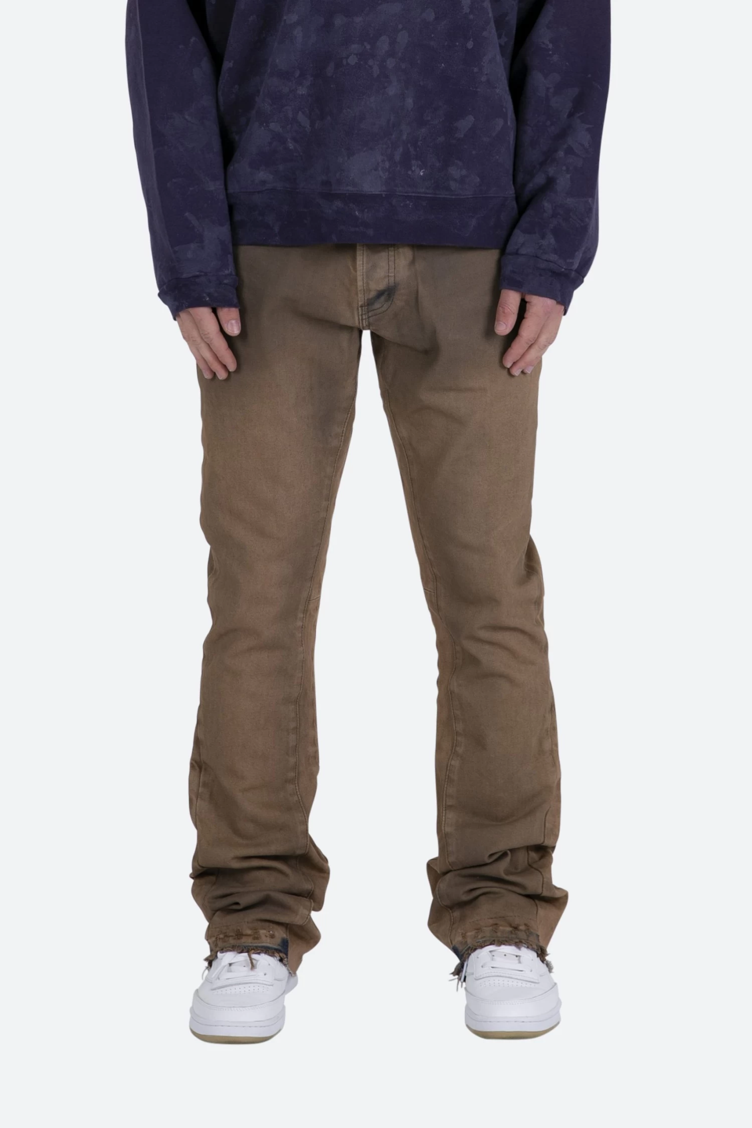 B416 Flare Denim - Tan 3 B416 Flare Denim - Tan