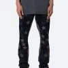 B451 Star Flare Denim - Black -clothing B451 Star Flare Denim Black