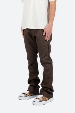 B460 Leather Flare Pants - Brown 13 B460 Leather Flare Pants - Brown -clothing B460 Leather Flare Pants Brown 3