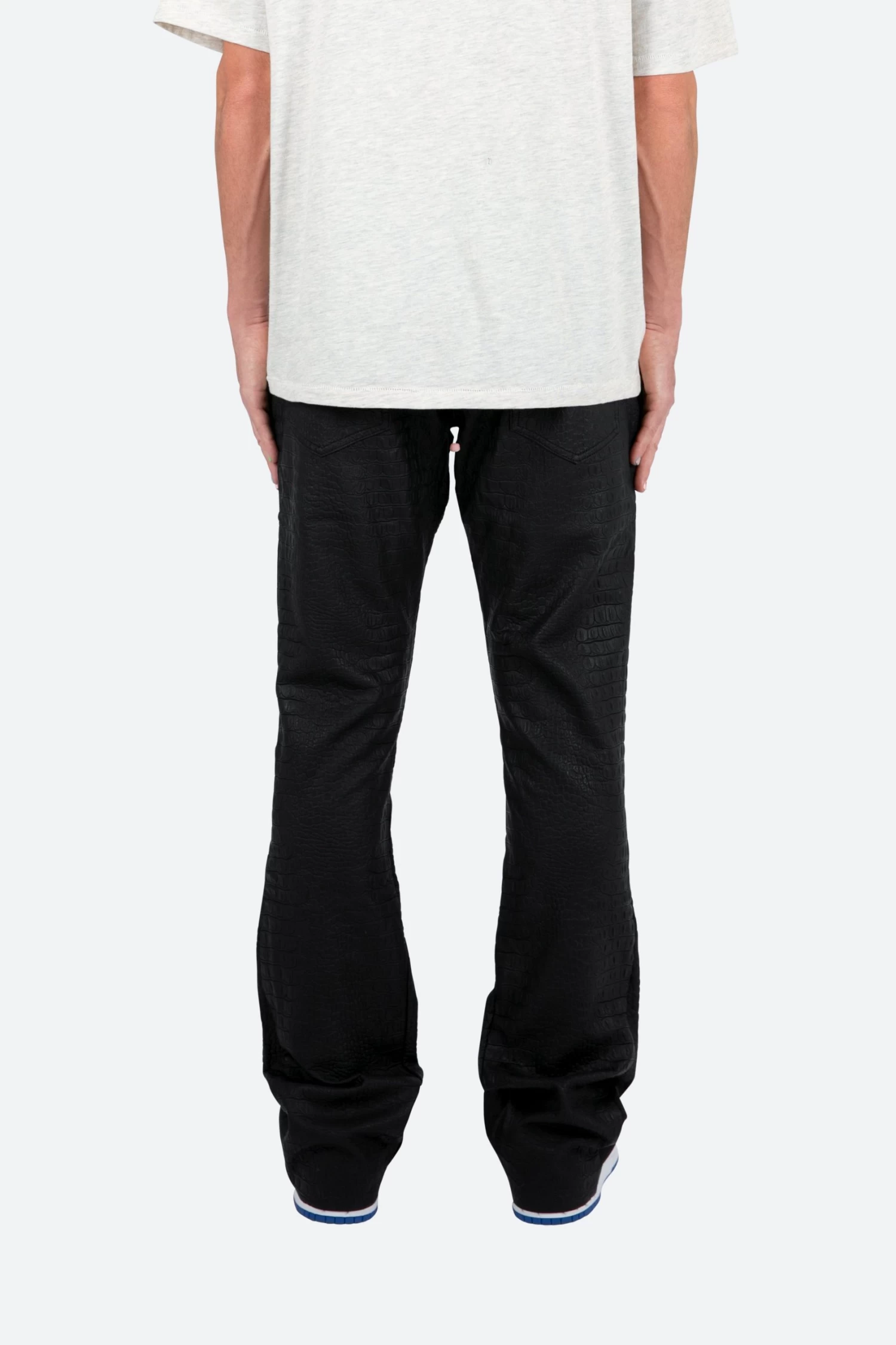 B478 Croc Flare Pants - Black 8 B478 Croc Flare Pants - Black - Image 6