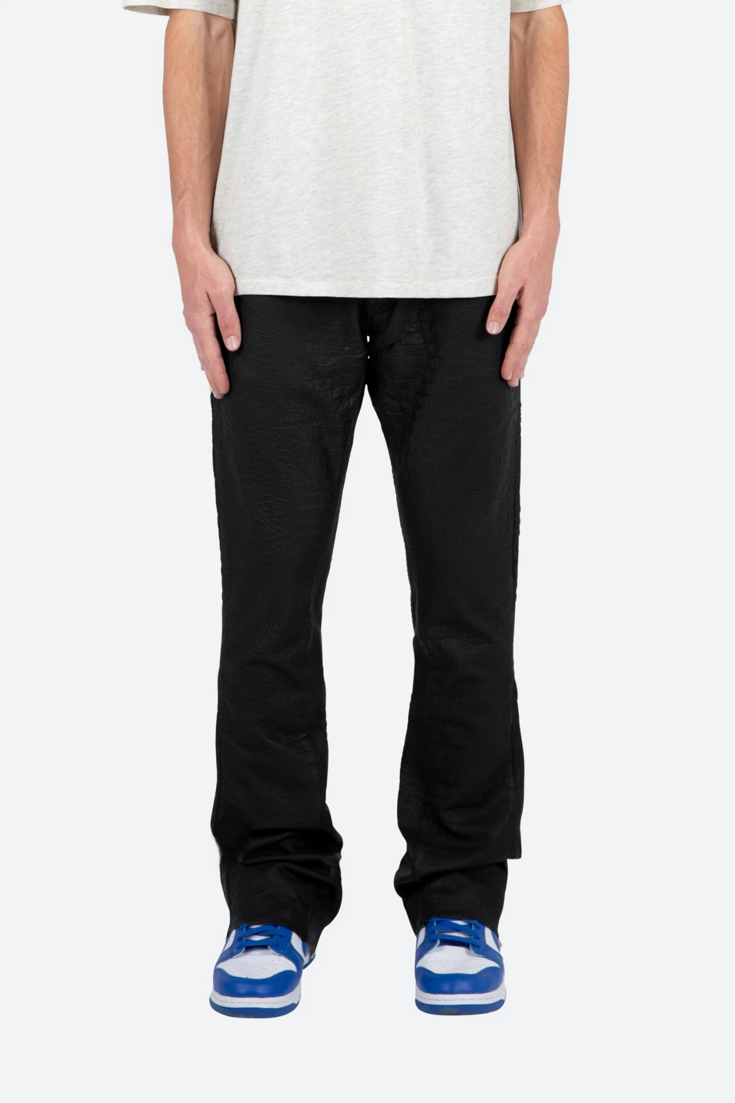 B478 Croc Flare Pants - Black 3 B478 Croc Flare Pants - Black