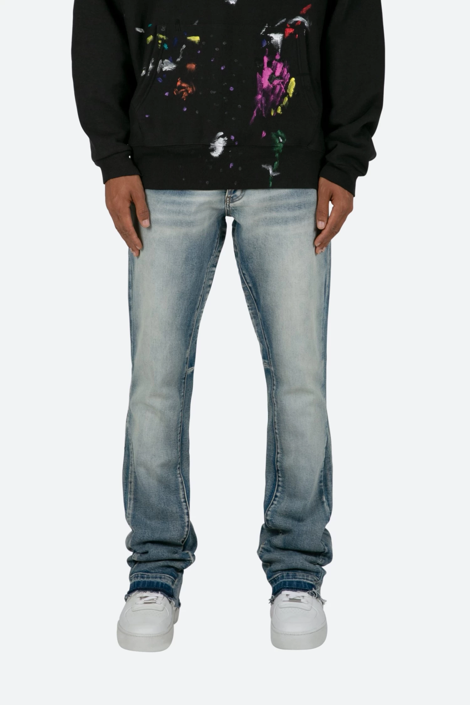 B484 Flare Denim - Blue 3 B484 Flare Denim - Blue