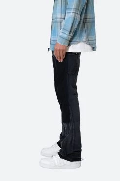 B501 Flare Denim - Black -clothing B501 Flare Denim Black 5
