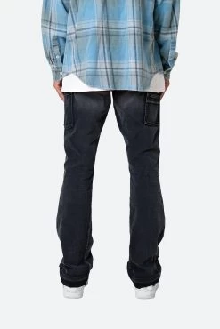 B501 Flare Denim - Black -clothing B501 Flare Denim Black 6