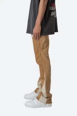 B501 Flare Denim - Brown -clothing B501 Flare Denim Brown 4