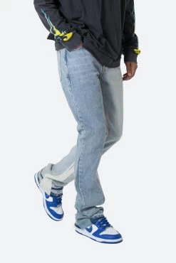 B505 Contrast Flare Denim - Blue -clothing B505 Contrast Flare Denim Blue 6