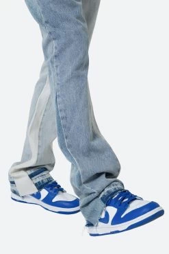 B505 Contrast Flare Denim - Blue -clothing B505 Contrast Flare Denim Blue 8