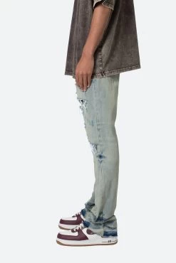 B568 Flare Denim - Vintage Blue -clothing B568 Flare Denim Vintage Blue 5