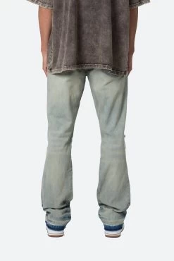 B568 Flare Denim - Vintage Blue -clothing B568 Flare Denim Vintage Blue 6