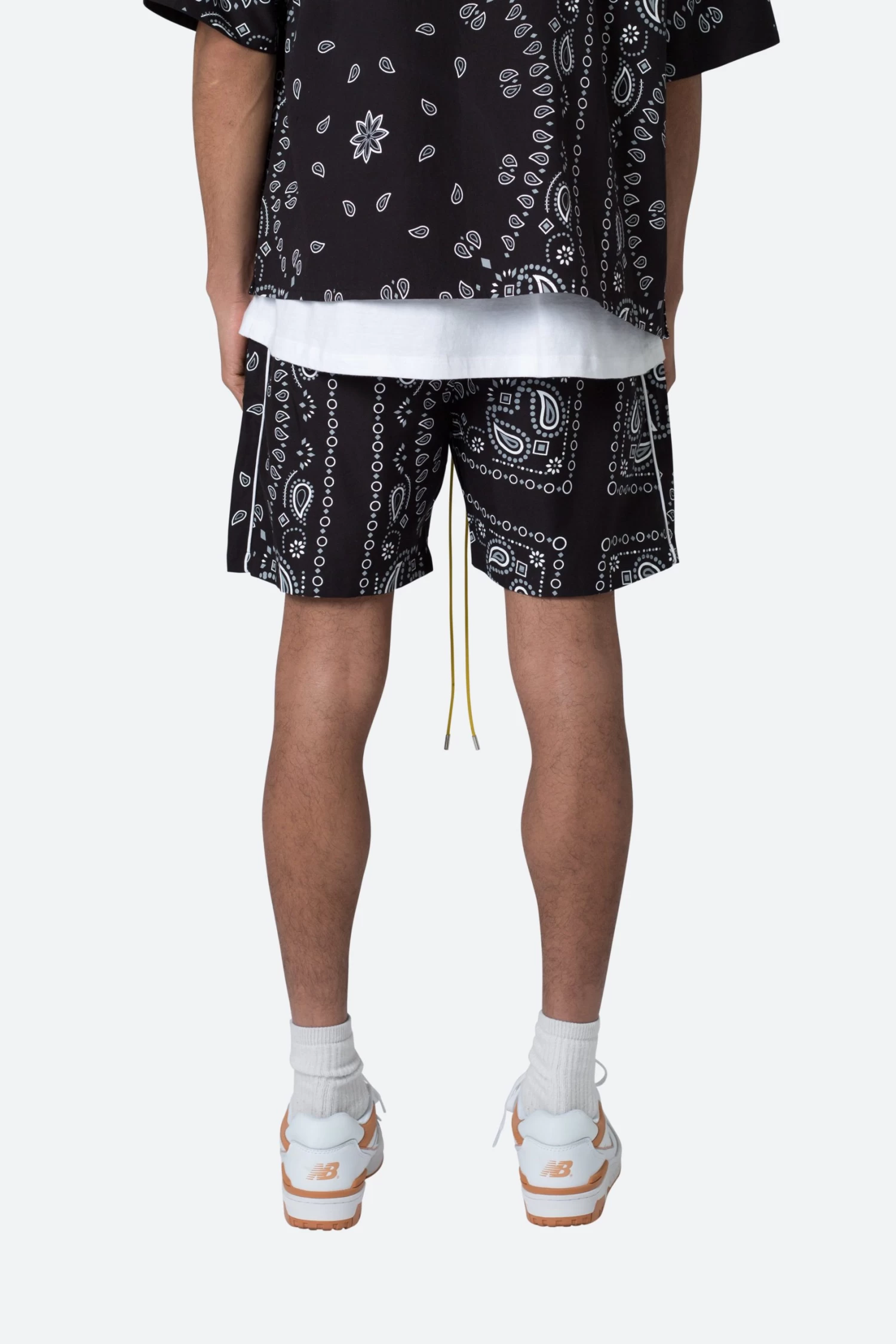 Bandana Paisley Shorts - Black 8 Bandana Paisley Shorts - Black - Image 6