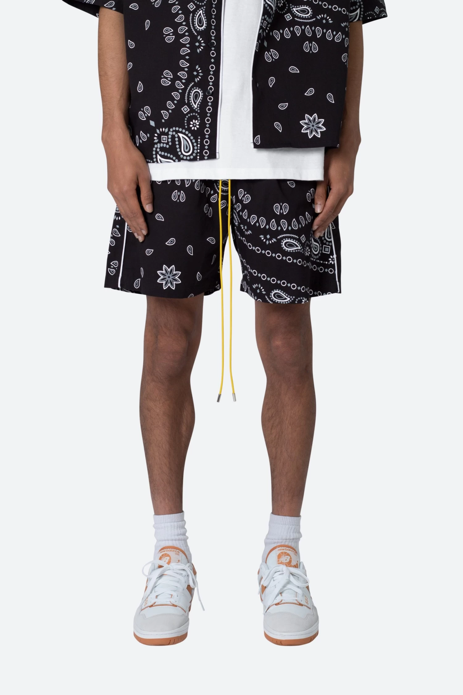 Bandana Paisley Shorts - Black 3 Bandana Paisley Shorts - Black