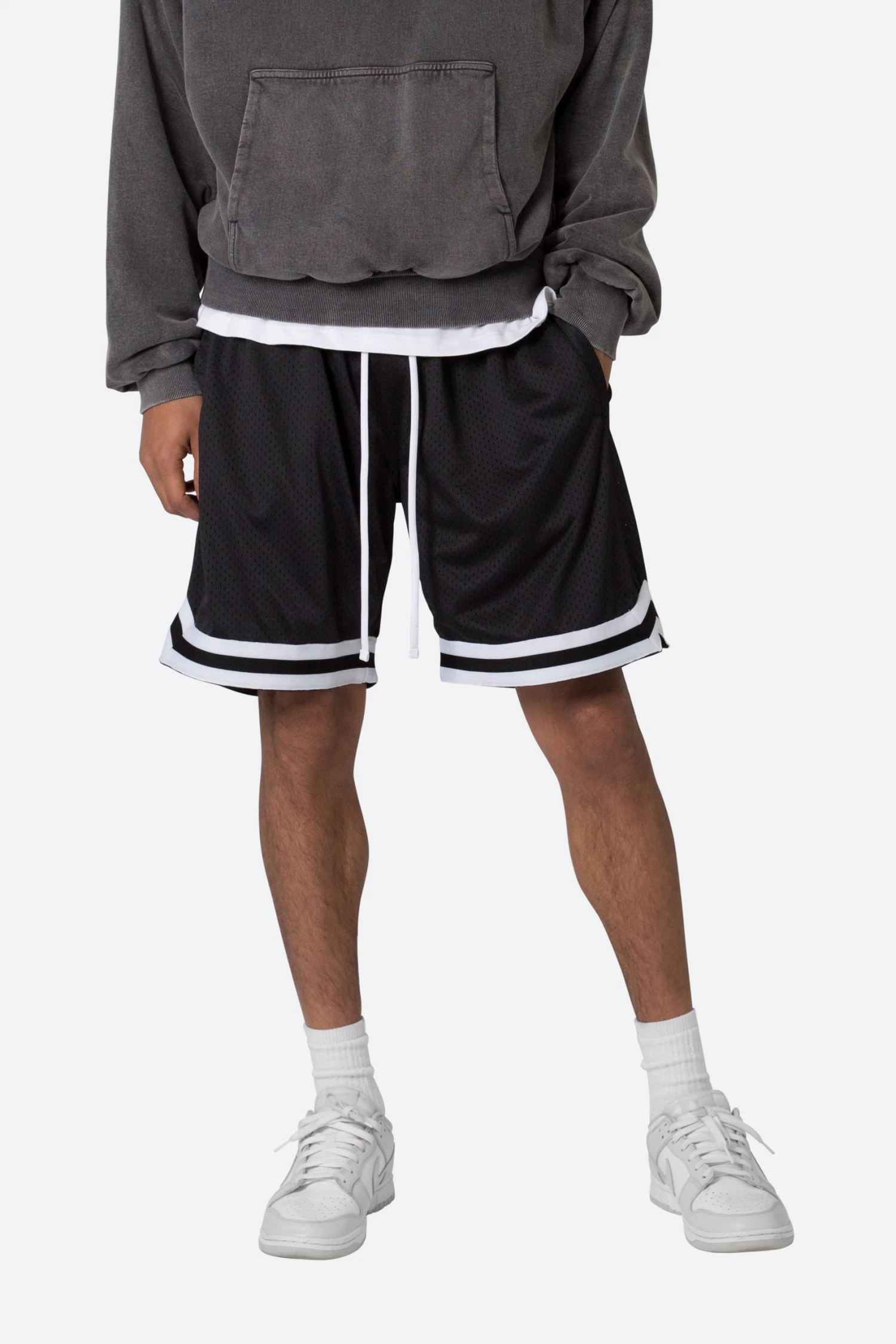 Basic Basketball Shorts - Black/White 7 Basic Basketball Shorts - Black/White - Image 5