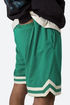 Basic Basketball Shorts - Green 17 Basic Basketball Shorts - Green -clothing Basic Basketball Shorts Green 8