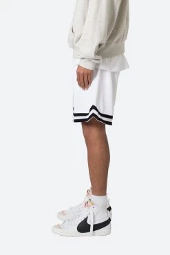 Basic Basketball Shorts - White/Black 14 Basic Basketball Shorts - White/Black -clothing Basic Basketball Shorts WhiteBlack 5