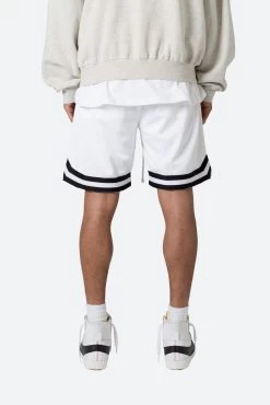 Basic Basketball Shorts - White/Black 15 Basic Basketball Shorts - White/Black -clothing Basic Basketball Shorts WhiteBlack 6