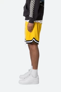 Basic Basketball Shorts - Yellow 13 Basic Basketball Shorts - Yellow -clothing Basic Basketball Shorts Yellow 4