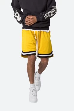 Basic Basketball Shorts - Yellow 15 Basic Basketball Shorts - Yellow -clothing Basic Basketball Shorts Yellow 6
