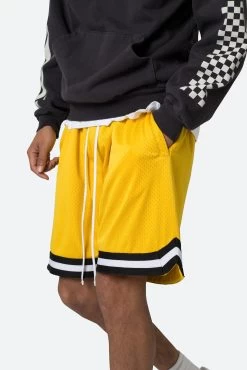 Basic Basketball Shorts - Yellow 16 Basic Basketball Shorts - Yellow -clothing Basic Basketball Shorts Yellow 7