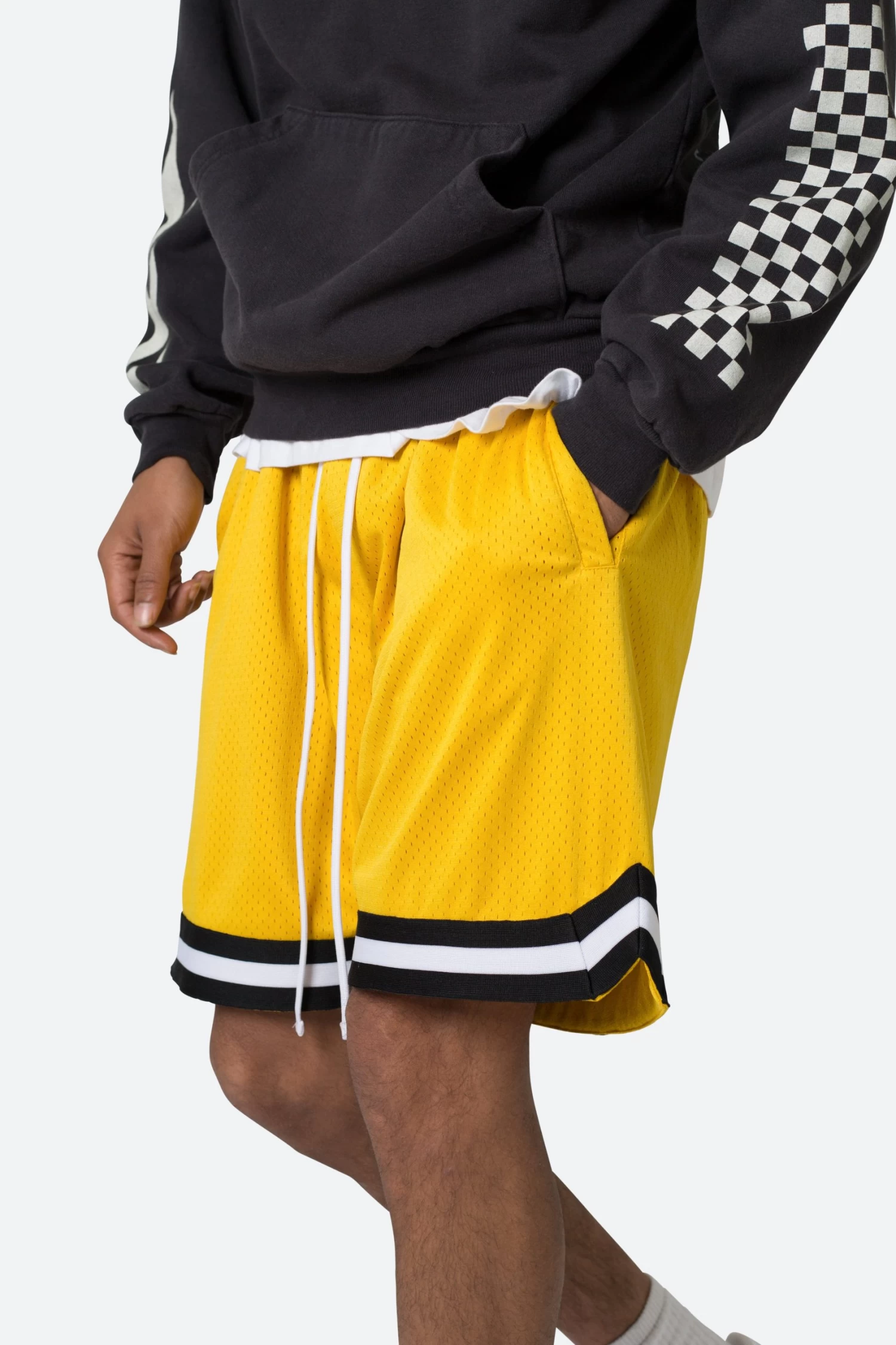 Basic Basketball Shorts - Yellow 9 Basic Basketball Shorts - Yellow - Image 7