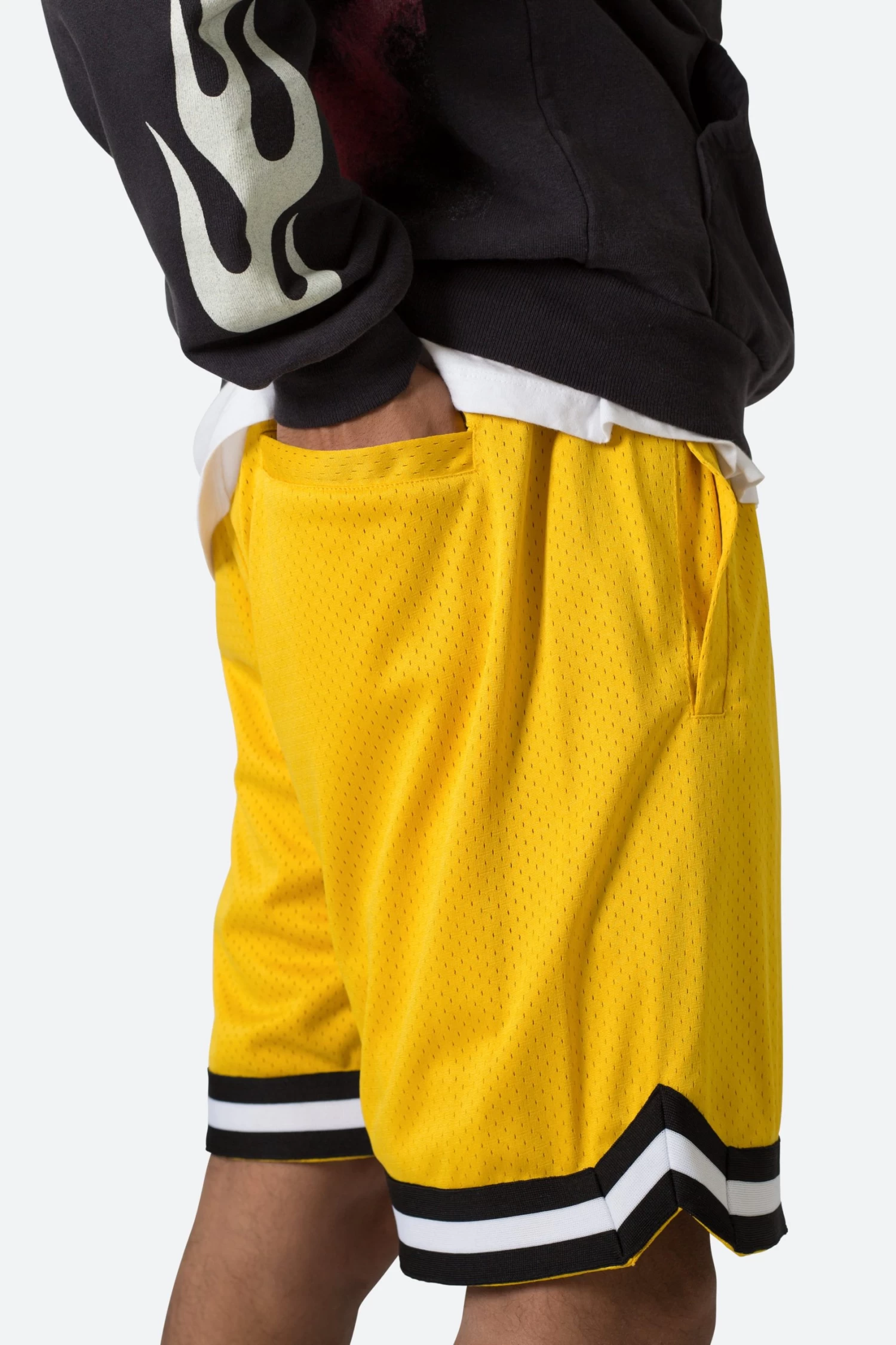 Basic Basketball Shorts - Yellow 10 Basic Basketball Shorts - Yellow - Image 8