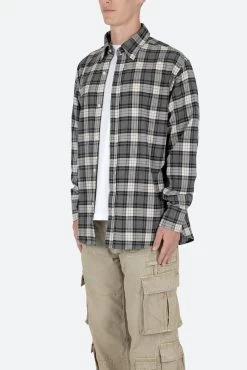 Basic Flannel Shirt - Brown/Grey 12 Basic Flannel Shirt - Brown/Grey -clothing Basic Flannel Shirt BrownGrey 3