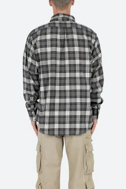 Basic Flannel Shirt - Brown/Grey 14 Basic Flannel Shirt - Brown/Grey -clothing Basic Flannel Shirt BrownGrey 5
