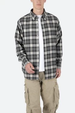 Basic Flannel Shirt - Brown/Grey 15 Basic Flannel Shirt - Brown/Grey -clothing Basic Flannel Shirt BrownGrey 6