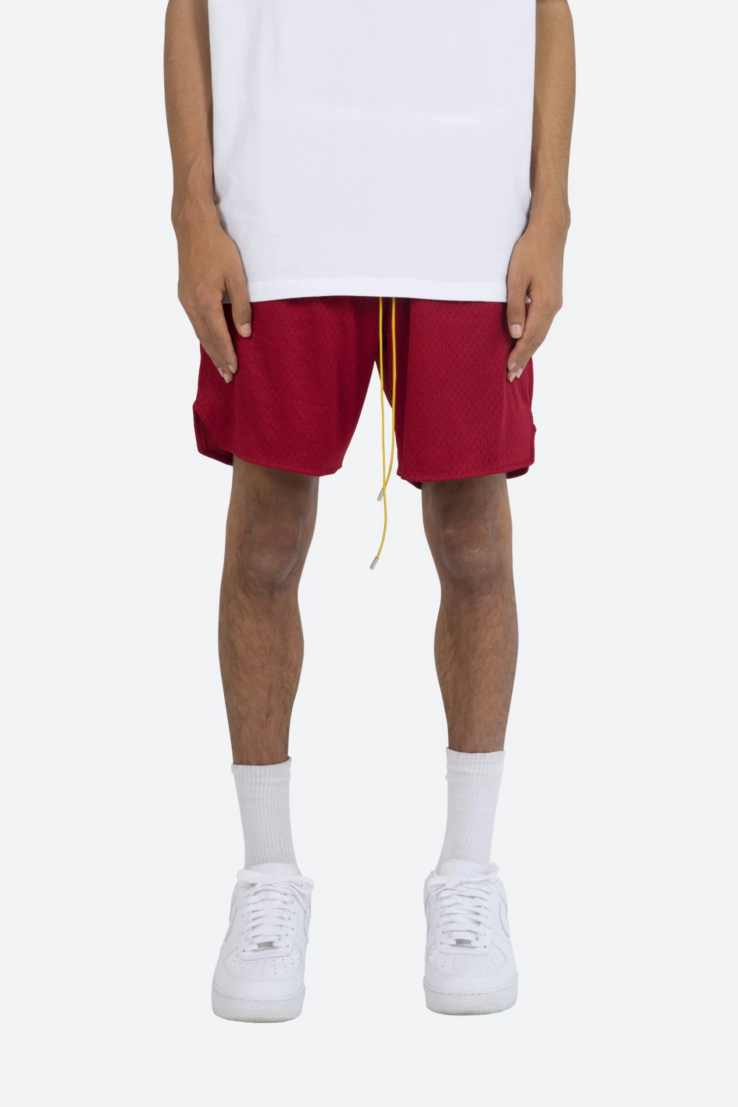 Basic Mesh Shorts - Red 4 Basic Mesh Shorts - Red - Image 2