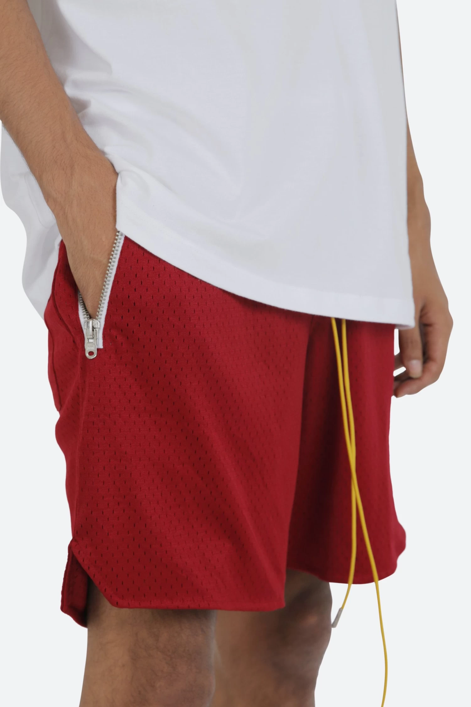 Basic Mesh Shorts - Red 5 Basic Mesh Shorts - Red - Image 3