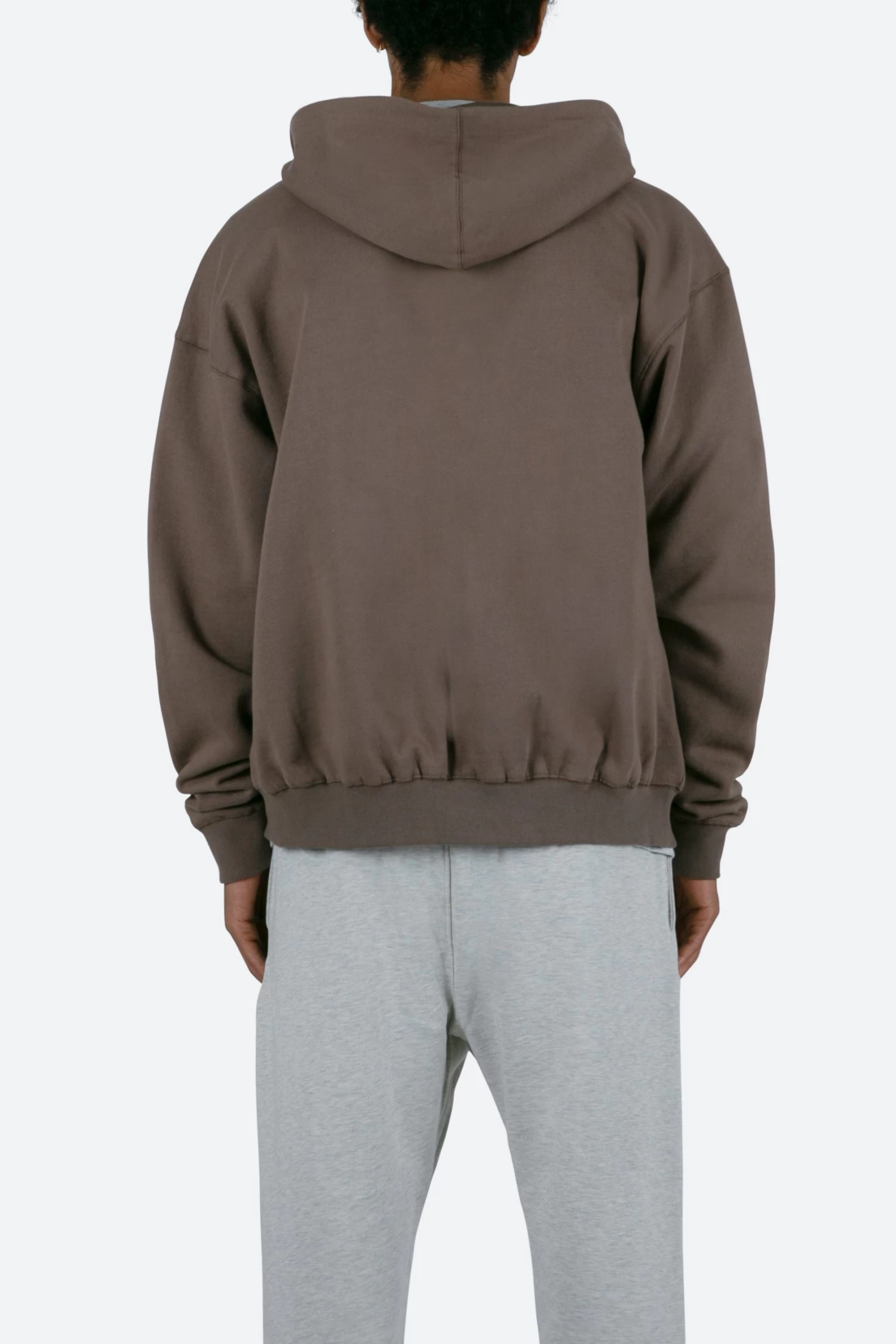 Basic Zip Up Hoodie - Brindle 8 Basic Zip Up Hoodie - Brindle - Image 6