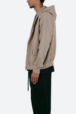 Basic Zip Up Hoodie - Earth -clothing Basic Zip Up Hoodie Earth 4