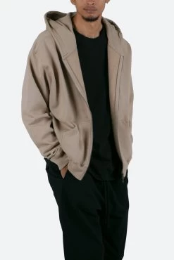 Basic Zip Up Hoodie - Earth -clothing Basic Zip Up Hoodie Earth 6