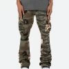 Bootcut Cargo Pants - Mixed Camo -clothing Bootcut Cargo Pants Mixed Camo