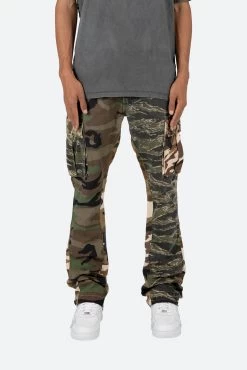Bootcut Cargo Pants - Mixed Camo -clothing Bootcut Cargo Pants Mixed Camo 3