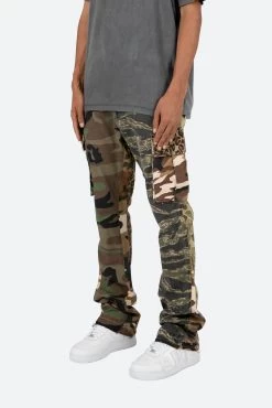 Bootcut Cargo Pants - Mixed Camo -clothing Bootcut Cargo Pants Mixed Camo 4