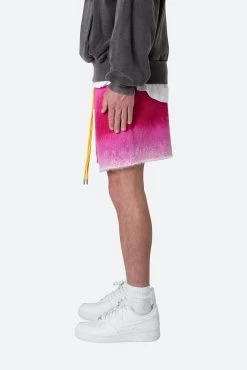 Brushed Gradient Shorts - Pink -clothing Brushed Gradient Shorts Pink 5