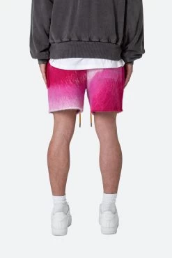 Brushed Gradient Shorts - Pink -clothing Brushed Gradient Shorts Pink 6