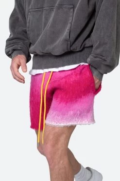 Brushed Gradient Shorts - Pink -clothing Brushed Gradient Shorts Pink 7