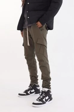 Cargo Drawcord II Pants - Olive -clothing Cargo Drawcord II Pants Olive 3